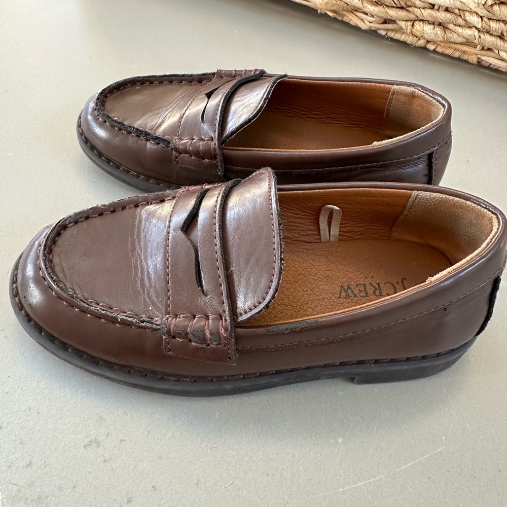 JCrew boys loafers size 12.